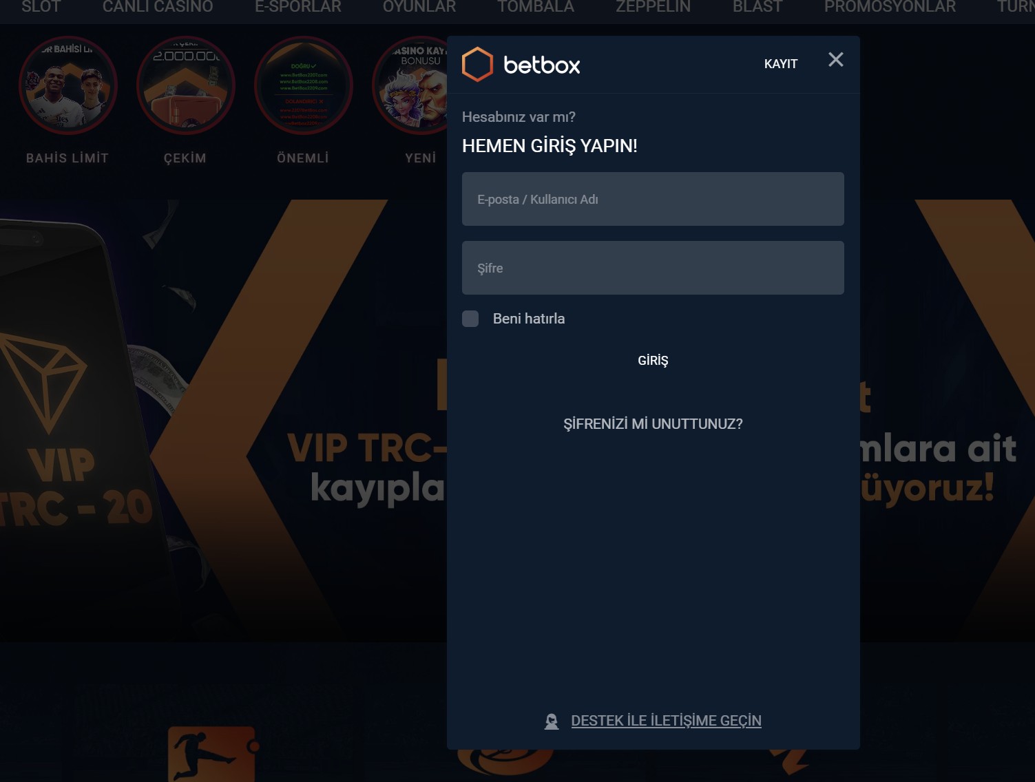 betbox giriş